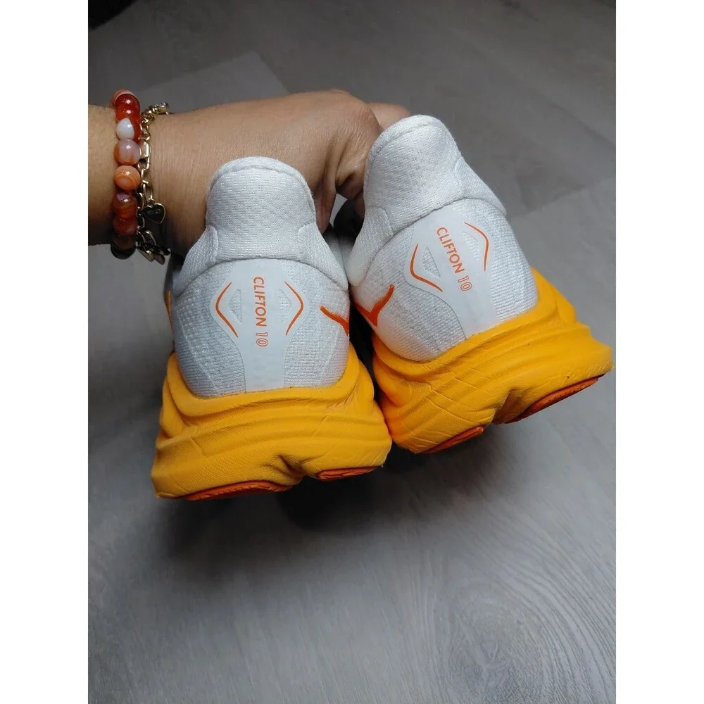 Size 8B- Hoka One One Clifton 10 Frost Orange Zest Women's Sneakers